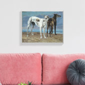 コメット・ド・ショイゼルのグレイハウンド キャンバスプリント (インサイチュ (リビング))