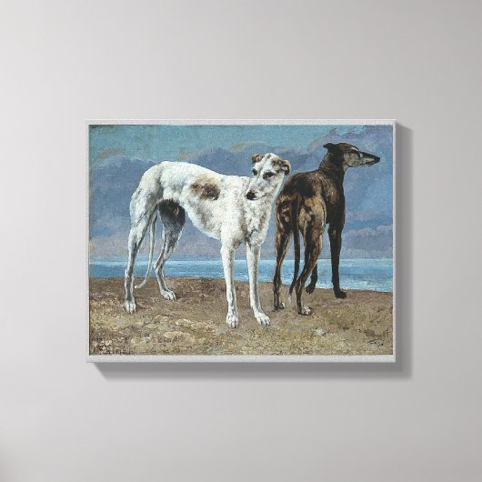 コメット・ド・ショイゼルのグレイハウンド キャンバスプリント (正面)