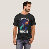 コメット・ミー・ブロ ファニー・ボクシングTレックス恐竜パンデジャイズド Tシャツ (正面フル)