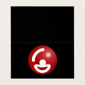 コメディおもしろいエンターテイナーロゴテンプレート 名刺 (外部フラット)