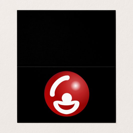 コメディおもしろいエンターテイナーロゴテンプレート 名刺 (外部フラット)