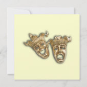 コメディとトラジディーのマスク招待状 招待状 (裏面)