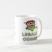 コメディを合法化しよう コーヒーマグカップ (正面右)