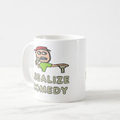 コメディを合法化しよう コーヒーマグカップ (正面左)