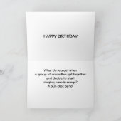 「コメディアクロコダイル」があなたにハッピーバースデーを言う カード (内部)