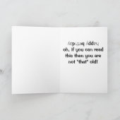 「コメディアバード」カードからのハッピーバースデー カード (内部)