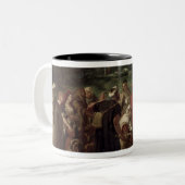 コメディアンかアラビアおどけもの1848年 ツートーンマグカップ (正面左)