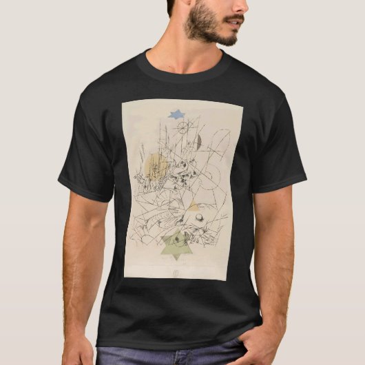 コメディアンのビラ アブストラクト 表現主義 Tシャツ (正面)