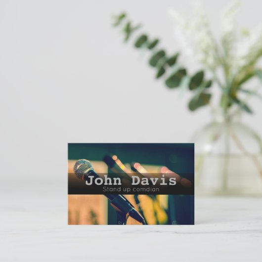 コメディアンの名刺を立ち上げる 名刺 (スタンド正面)