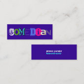 コメディアンの名刺 スキニー名刺 (正面/裏面)