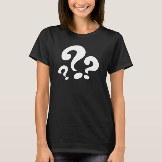 コメディアンの疑問符 Tシャツ (正面)