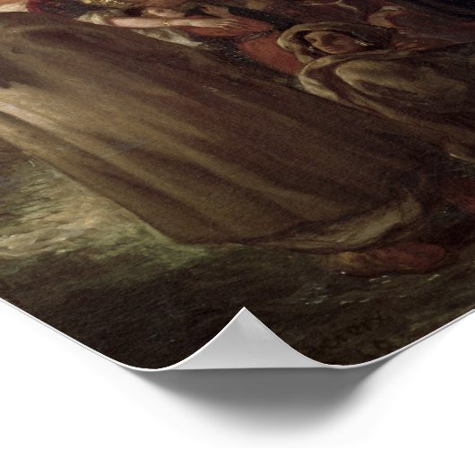 コメディアンまたはアラビア語の道行, 1848 ポスター (角)