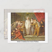 コメディアンイタリアンズバイアントワーヌワトー ポストカード (正面/裏面)