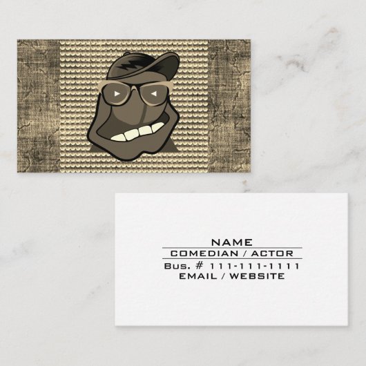 コメディアンスタンドアップ漫画エンターテイメント業界 名刺 (正面/裏面)