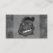 コメディアンスタンドアップ漫画エンターテイメント業界B/W 名刺 (正面)