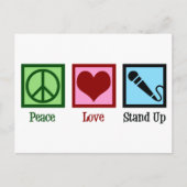 コメディアンピースラブスタンドアップコメディクラブ ポストカード (正面)