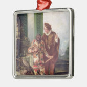 コメディア・デラルテからの場面 メタルオーナメント (左)