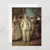 コメディア・デラルテの俳優 ポストカード (正面/裏面)