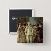 コメディア・デラルテの俳優 缶バッジ (正面&裏面)