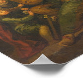 コメディイタリアンアン – アントワーヌワトーファインアート後 ポスター (角)