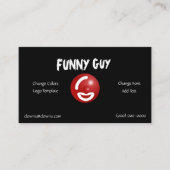 コメディエンターテイメントロゴテンプレート 名刺 (正面)