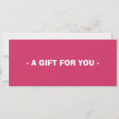 コメディショーギフト券、スタンドアップコメディーチケット 招待状 (裏面)