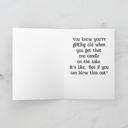 コメディック格言は古い冗談を言う カード (内部)