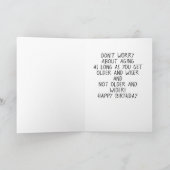 コメディック格言は古い年齢のジョークを伝える! カード (内部)