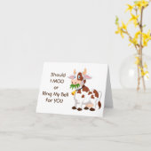 *コメディック・カウズ*がハッピーエンド*18誕生日* カード (黄色い花)