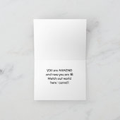 *コメディック・カウズ*がハッピーエンド*18誕生日* カード (内部)