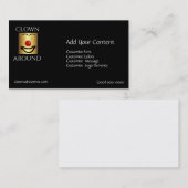 コメディロゴ抽象芸術テンプレート 名刺 (正面/裏面)