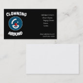 コメディロゴ抽象芸術テンプレート 名刺 (正面/裏面)