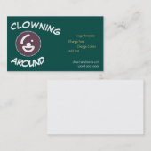 コメディロゴ抽象芸術テンプレート 名刺 (正面/裏面)