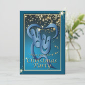 コメディー悲劇ブルーシアターマスククリスマス招待状 招待状 (スタンド正面)