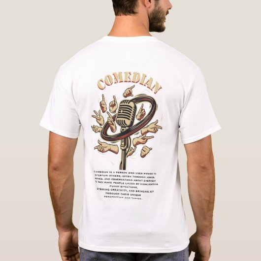 コメディー ヴァイブス Tシャツ (裏面)