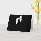 コメディ トラジディ マスク 俳優 ギフト カード (黄色い花)