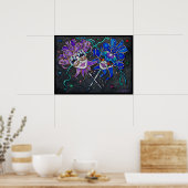 コメディ/悲劇ジェスター絵画マスク ポスター (キッチン)