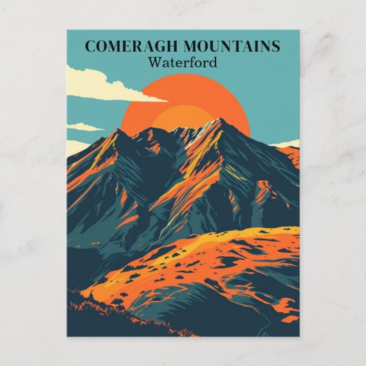 コメラーグマウンテンズアイルランドヴィンテージトラベルアイルランド ポストカード (正面)