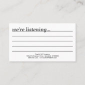 コメントか。 名刺 (正面)