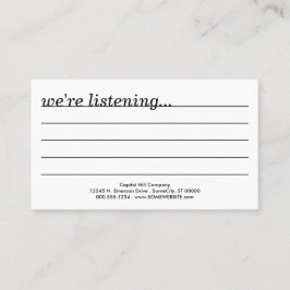 コメントか。 名刺