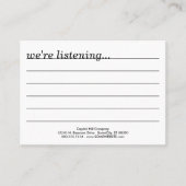 コメントか。 名刺 (正面)