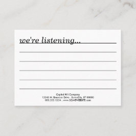 コメントか。 名刺