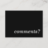 コメントか。 名刺 (裏面)