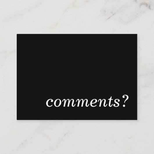 コメントか。 名刺 (裏面)