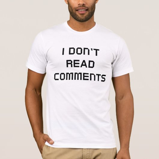 コメントし読なし Tシャツ (正面)