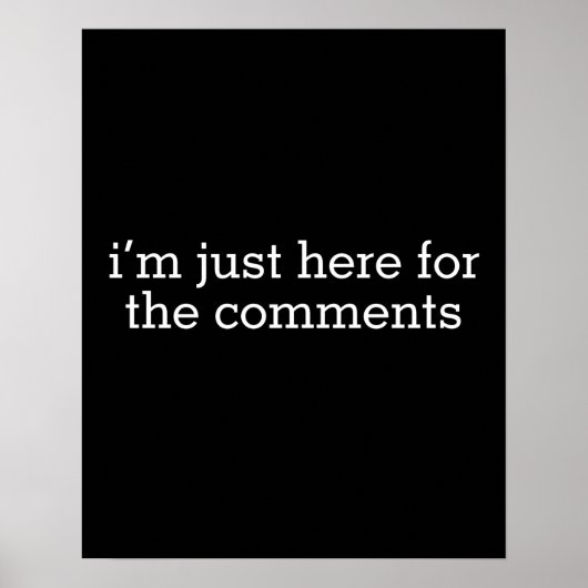 コメントを求めてここに来た ポスター (正面)