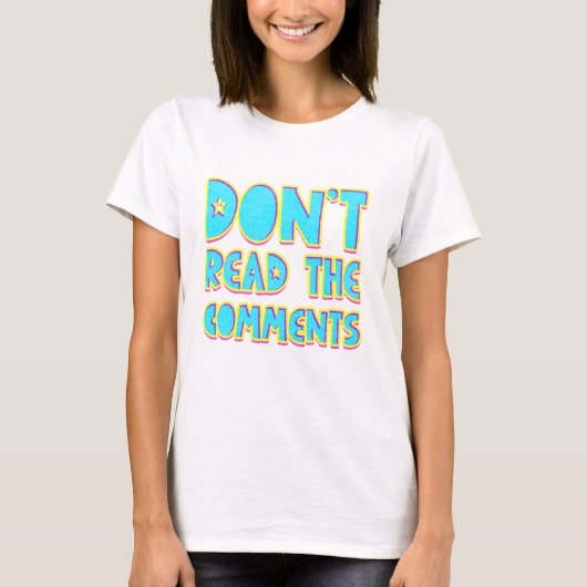 コメントを読まないで下さい Tシャツ (正面)