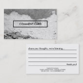 コメントカードの市街壁 名刺 (正面/裏面)