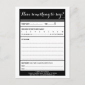 コメントカードを持っています ポストカード (正面)