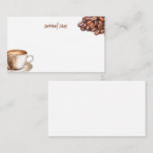 コメントカードコーヒーと会話 アドバイスカード (正面/裏面)